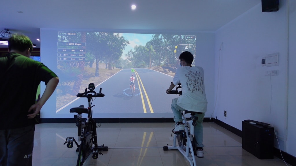智能模拟单车运动馆全部设备